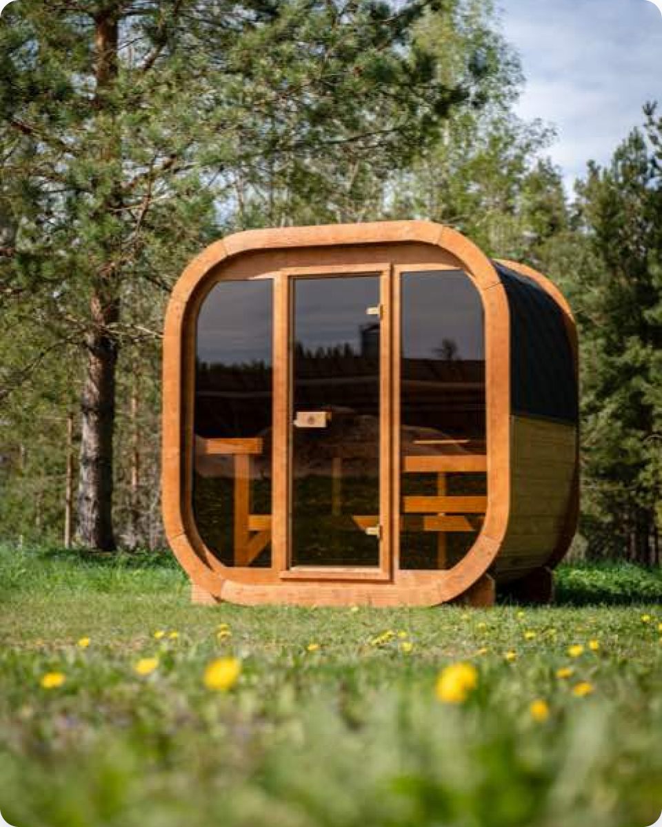 PlusLife outdoor sauna
